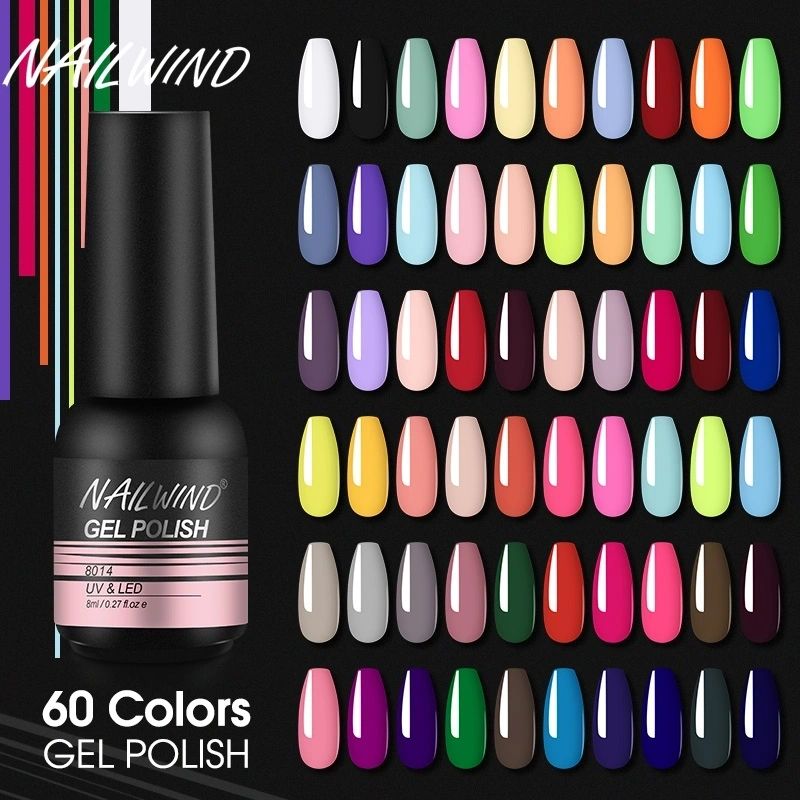 NAILWIND Gel Nail Polish 8ML Assorted Colors 6pcs