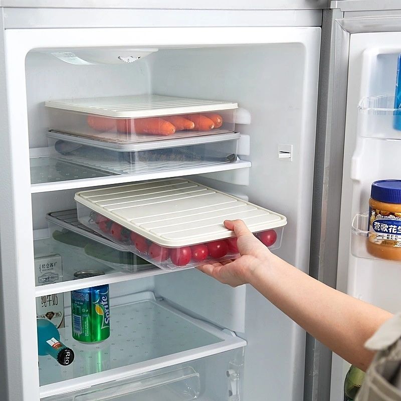 Refrigerator Storage Box with Lids LG (set of 2)