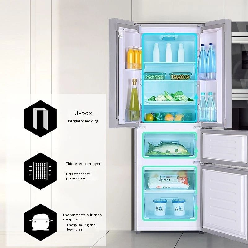 288 Liter 24" Wide Multi-Door Refrigerator Frost-Free